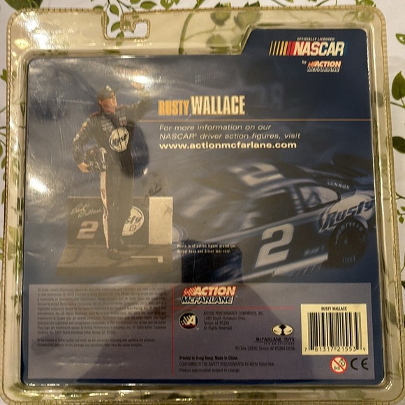 Rusty Wallace #2 NASCAR Action McFarlane.  Series 1. - Picture 2 of 2